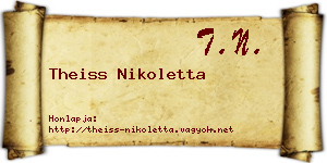 Theiss Nikoletta névjegykártya